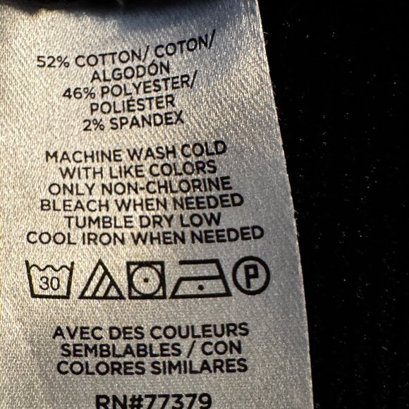 Ann Taylor Chain Link Mock Neck Top in Black  – Size MP (Petite Medium) - Picture 9 of 10